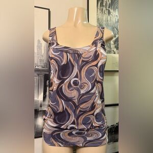 Sweet Pea by Stacy Frati Swirl Camisole in Purple and Tan